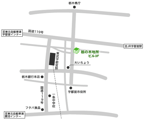 ご案内地図 栃木県宇都宮市江野町